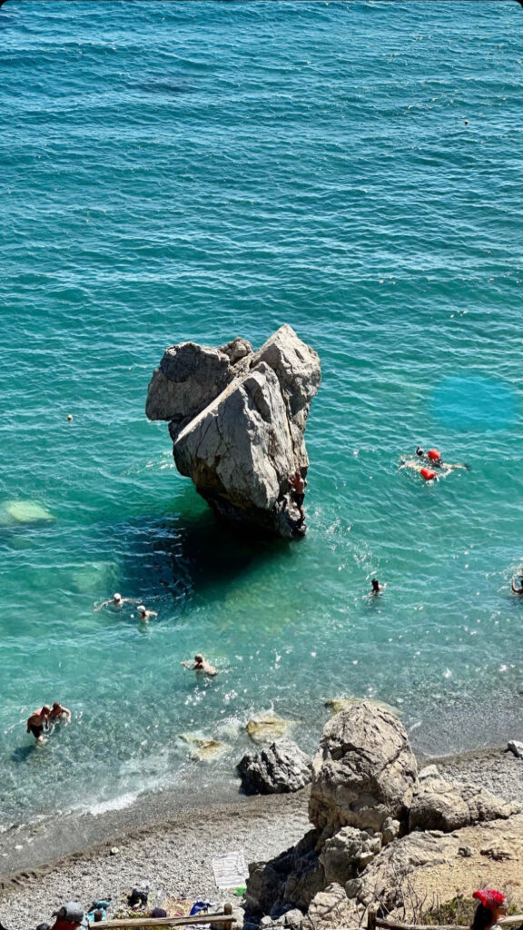 Beautiful beach in Rethymno Crete