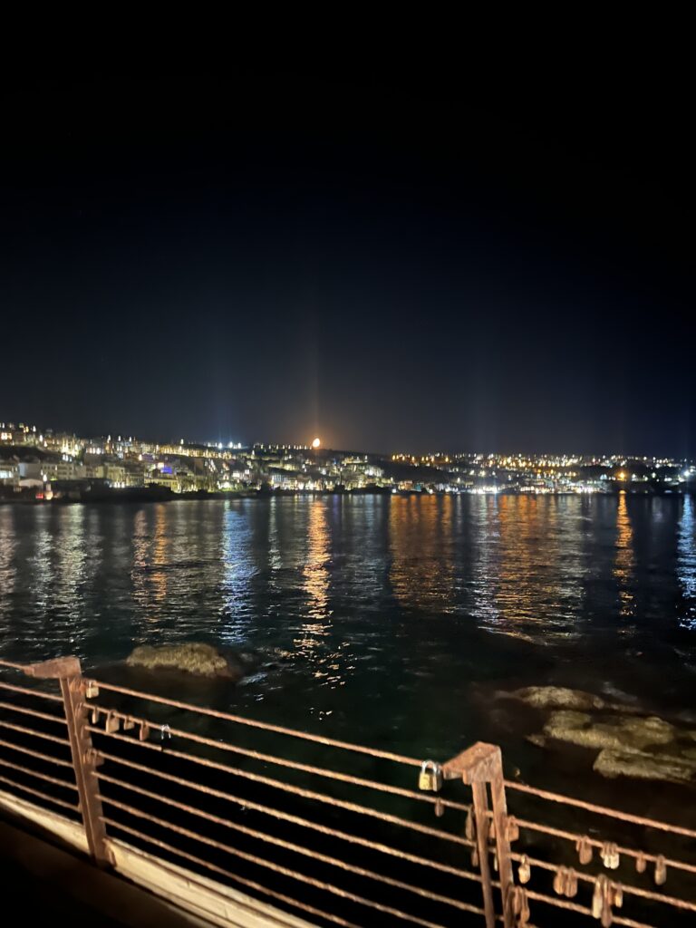 Rethymno, Port at night
