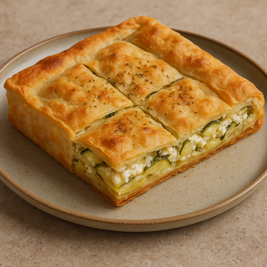 Cretan boureki on plate