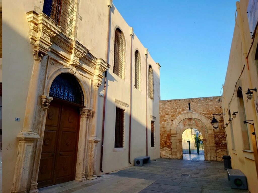 outside view of the archaeological museum of rethymno