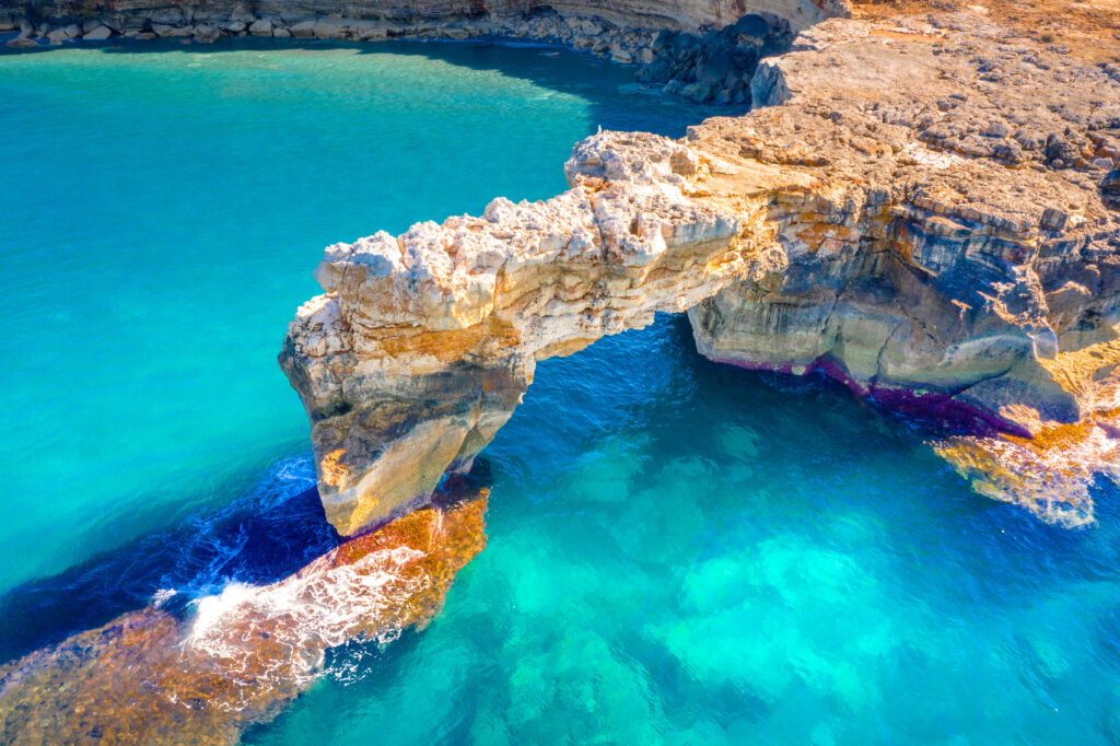 Aerial View of Geropotamos beach in Rethymno