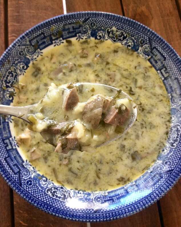 Mageiritsa soup served after midnight on Holy Saturday