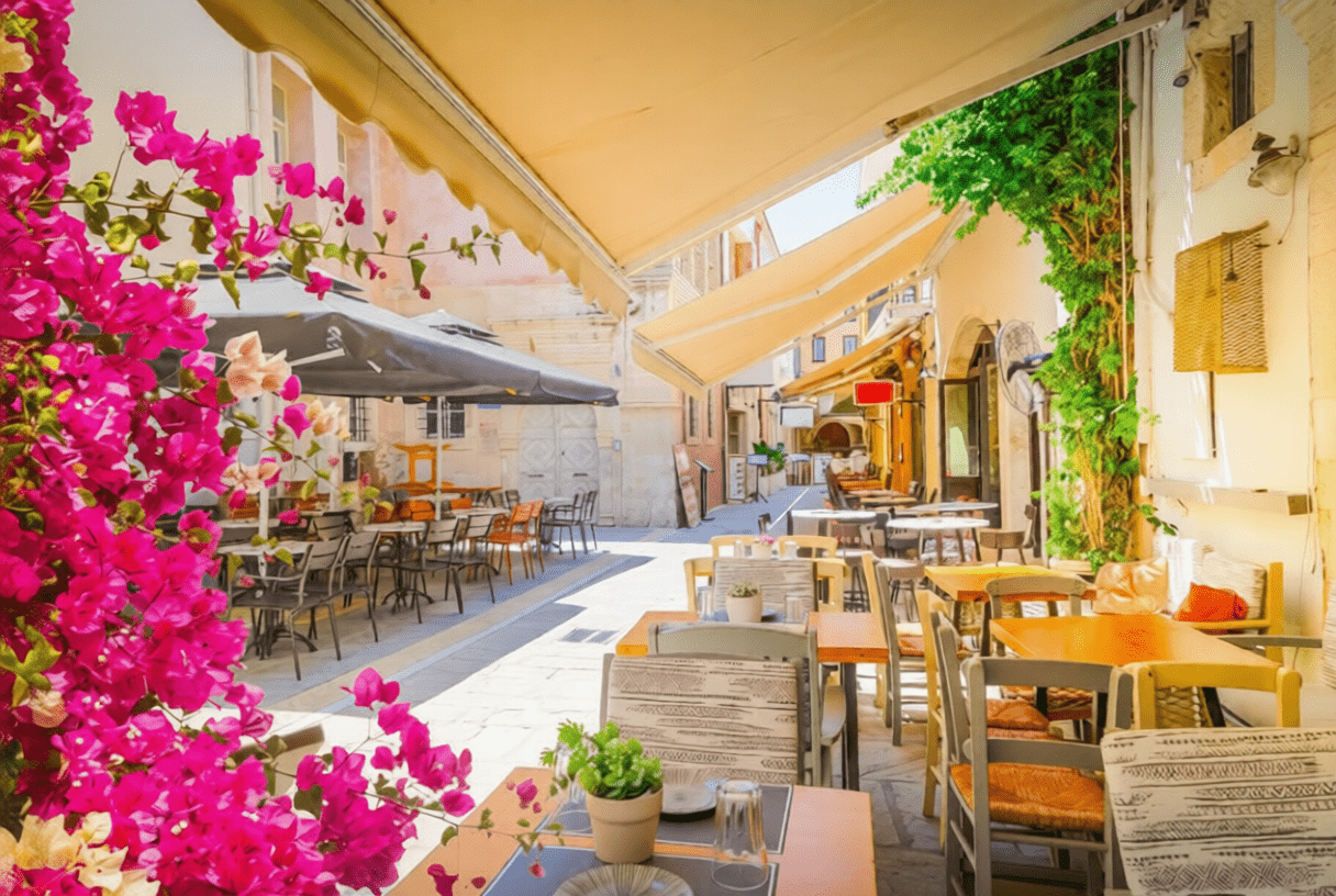 Rethymno Old Town shopping street
