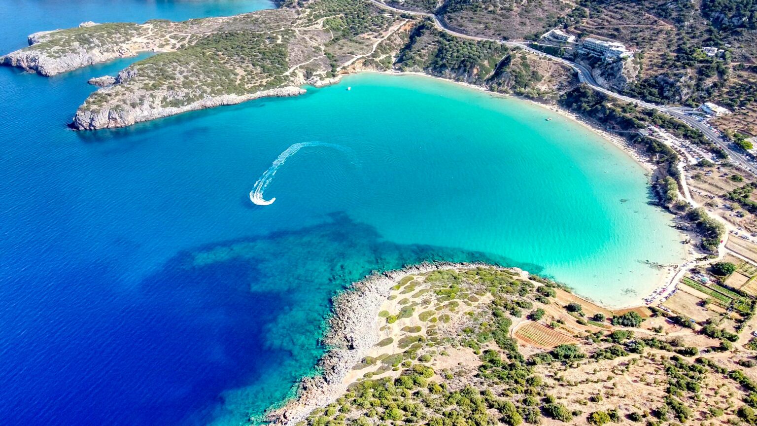 Rethymno seaview beach in Crete for custom trip planning