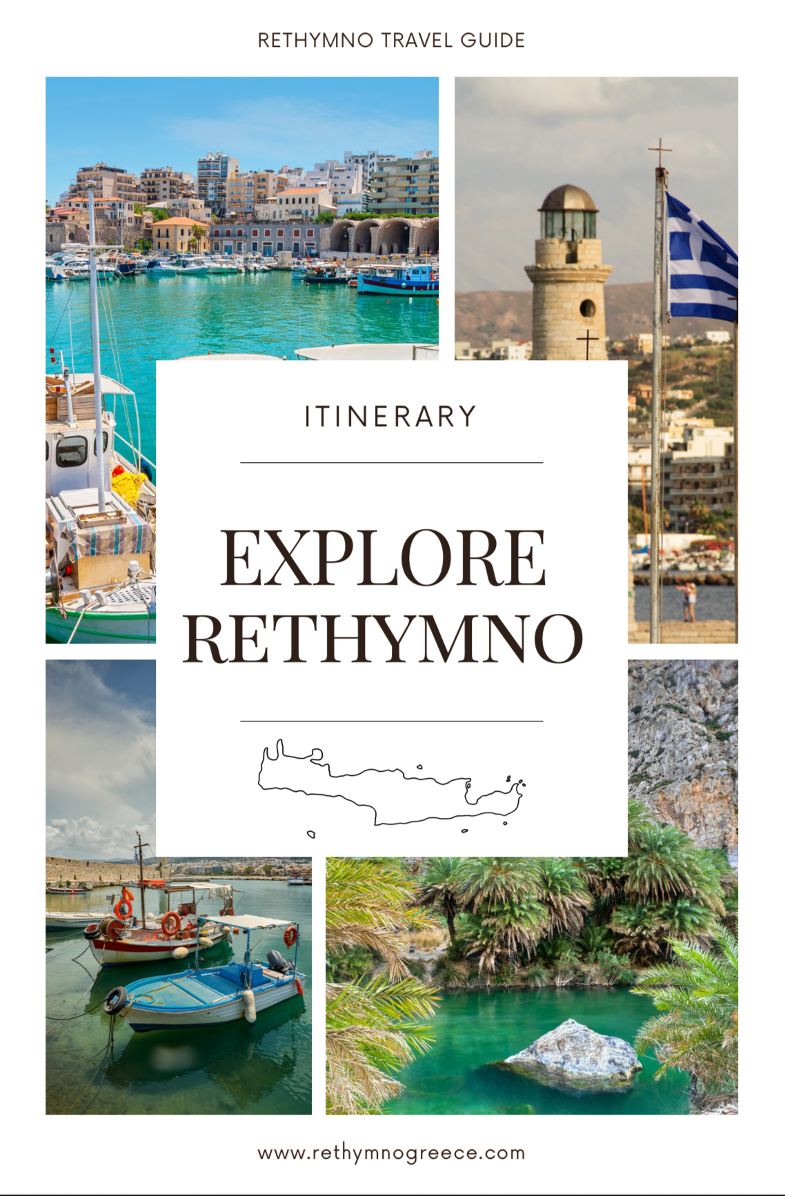 Rethymno Travel Guide digital PDF cover for visiting Rethymno Crete