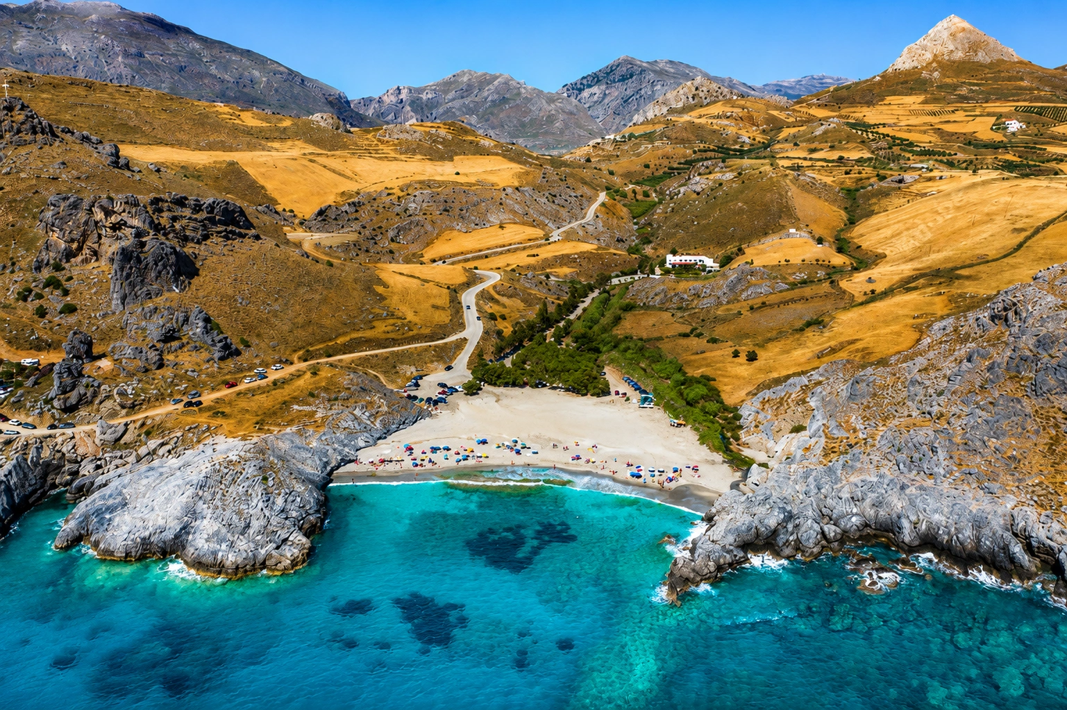 Clear water at Ammoudi Beach Crete