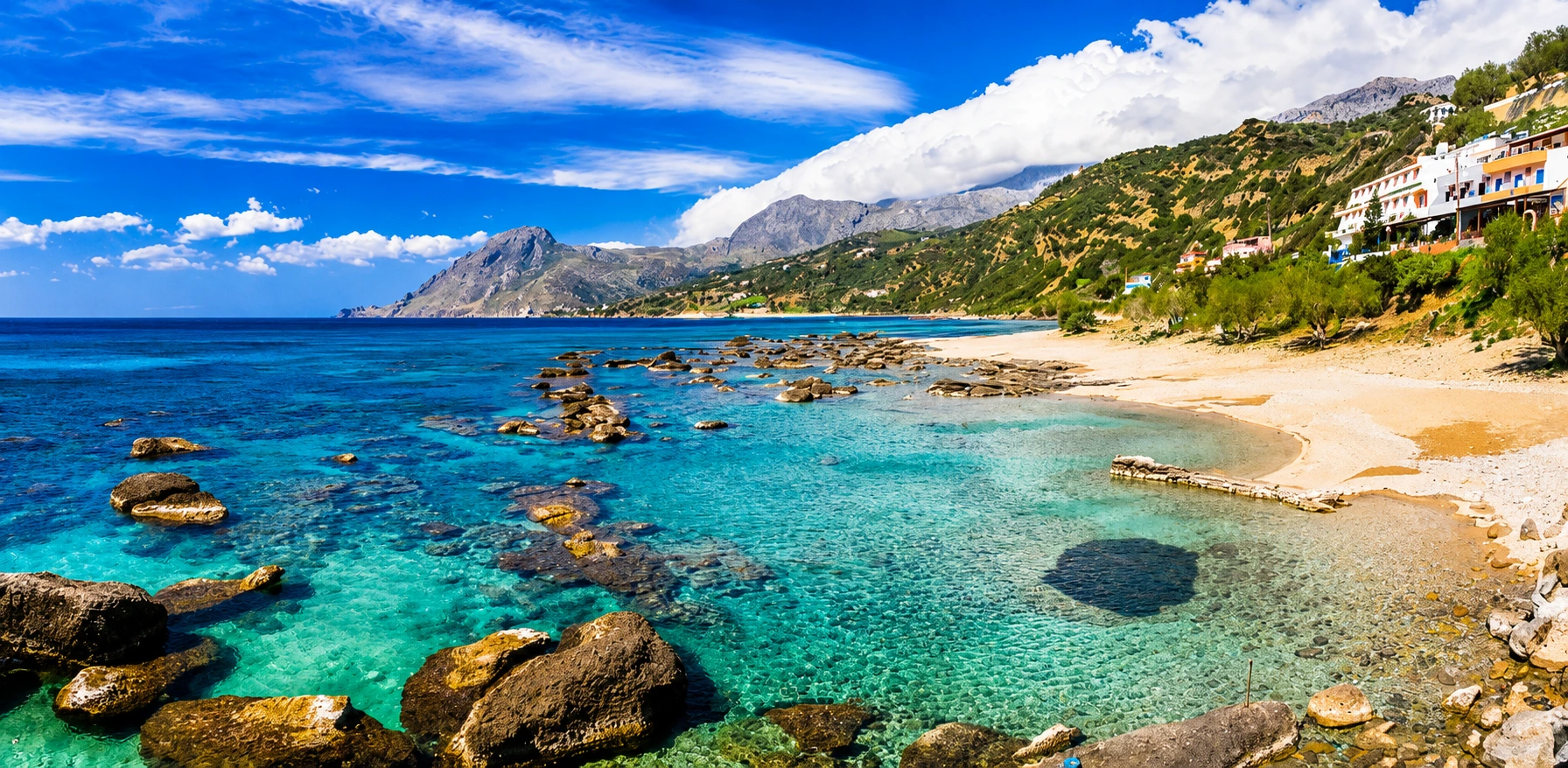 Plakias Beach on the south coast of Rethymno Crete